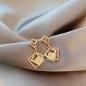 Preview: Großhandel B2B Silber pin Perle luftige Vintage Ohrringe E2071 gold